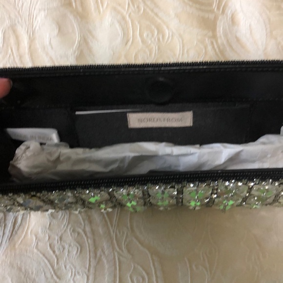 Nordstrom-Hand-Made-Black-  Nordstrom bejeweled evening clutch